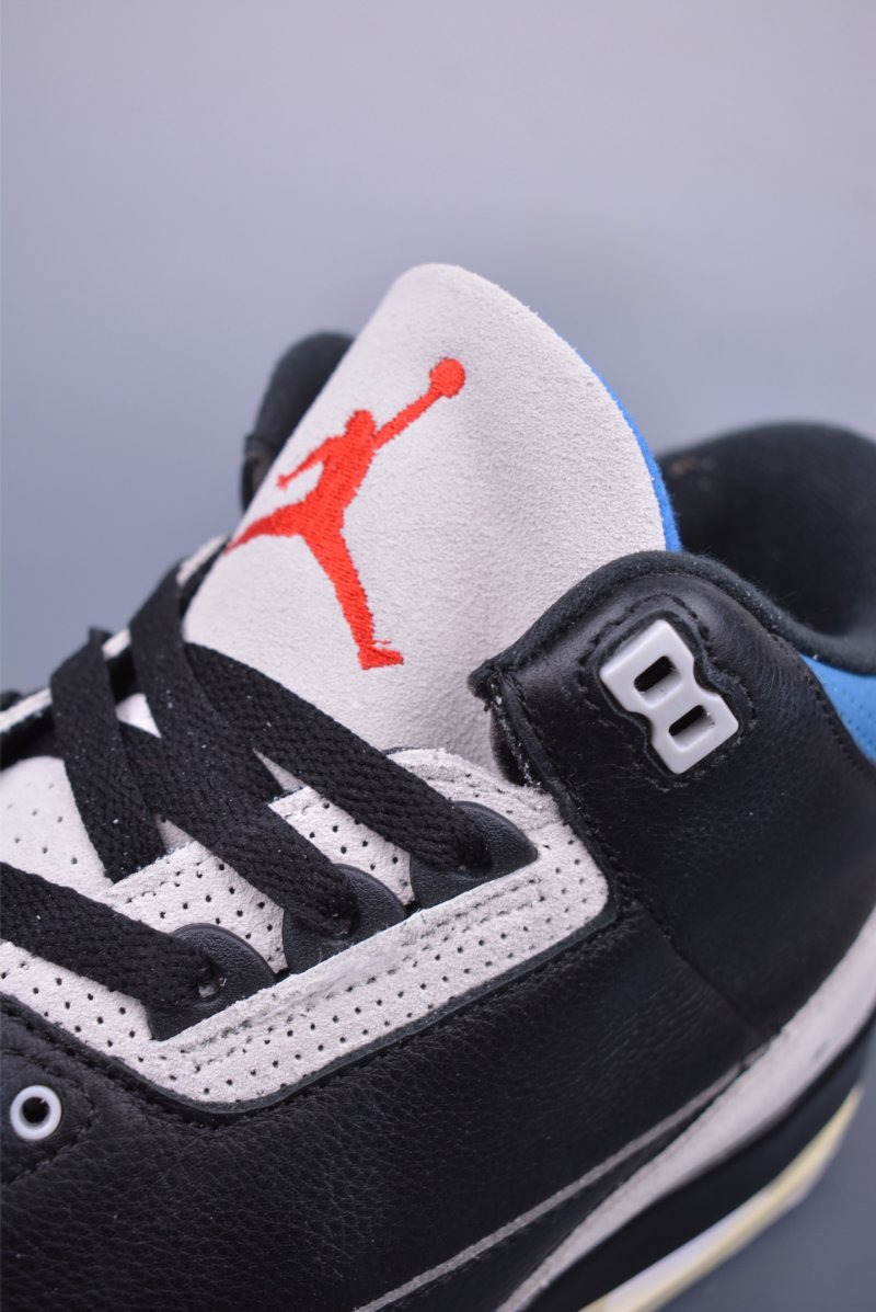 Air Jordan 3 Retro 'Black / Grey / Blue' view