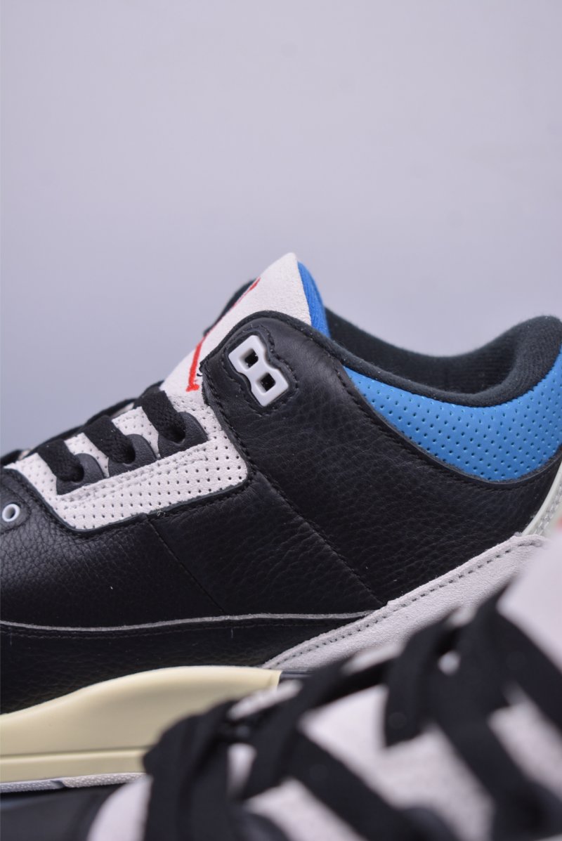 Air Jordan 3 Retro 'Black / Grey / Blue' view