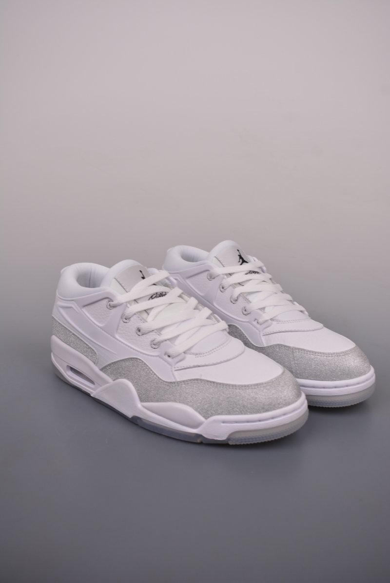 Air Jordan 4 Low 'White / Silver'