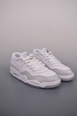 Air Jordan 4 Low 'White / Silver' view 1