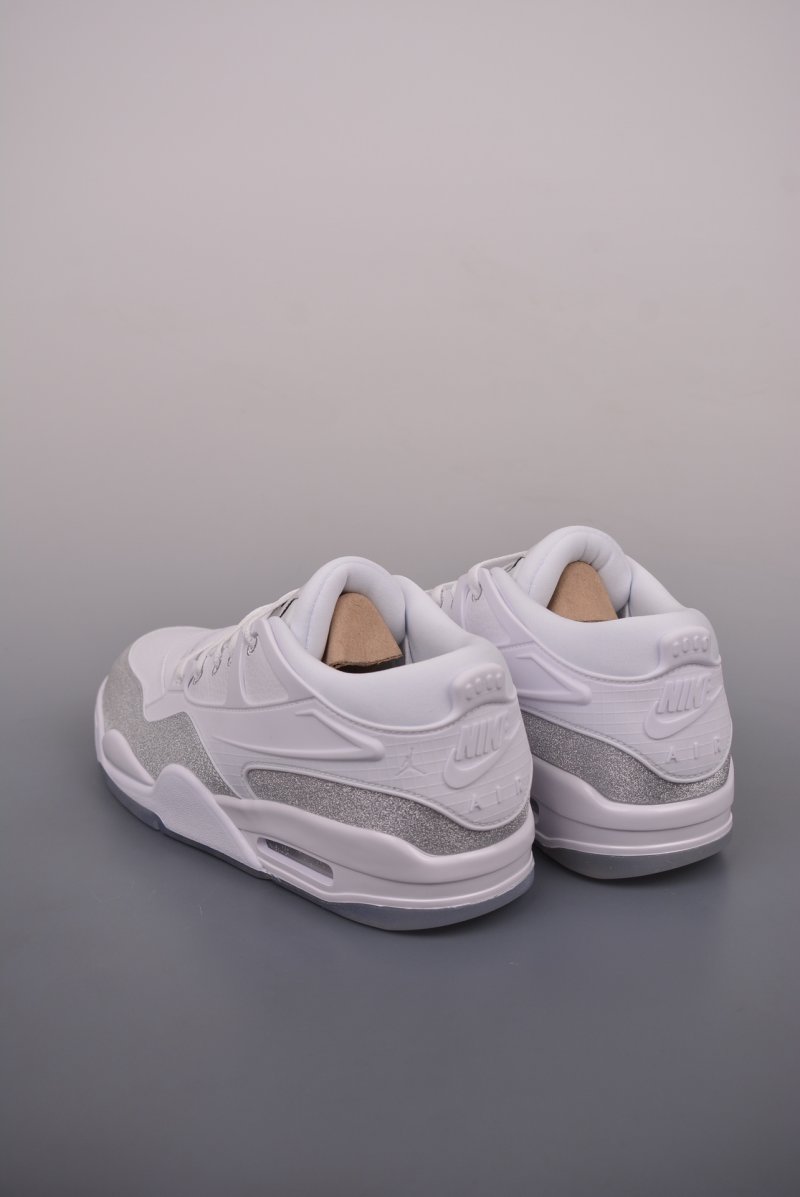 Air Jordan 4 Low 'White / Silver' view