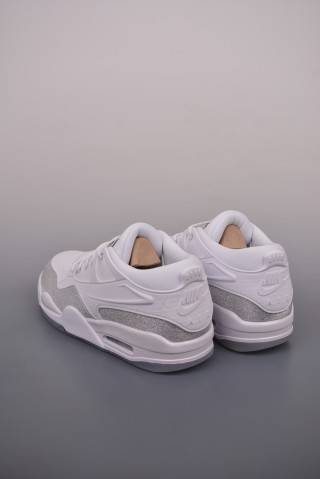 Air Jordan 4 Low 'White / Silver' view 2