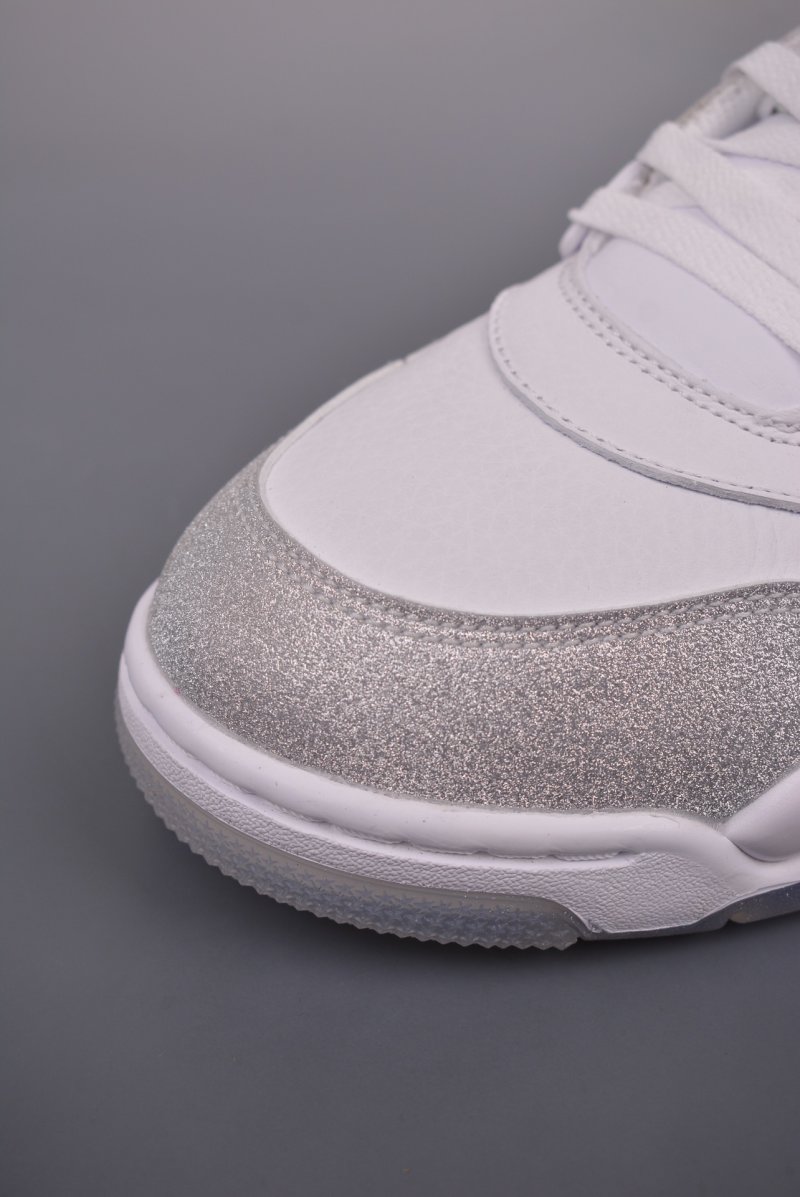 Air Jordan 4 Low 'White / Silver' view