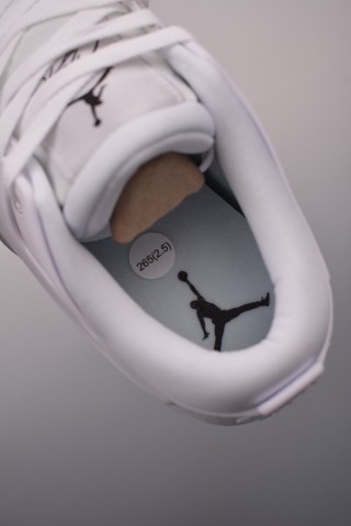 Air Jordan 4 Low 'White / Silver' view 9