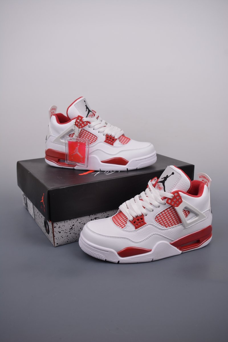 Air Jordan 4 Retro 'White / Red' view