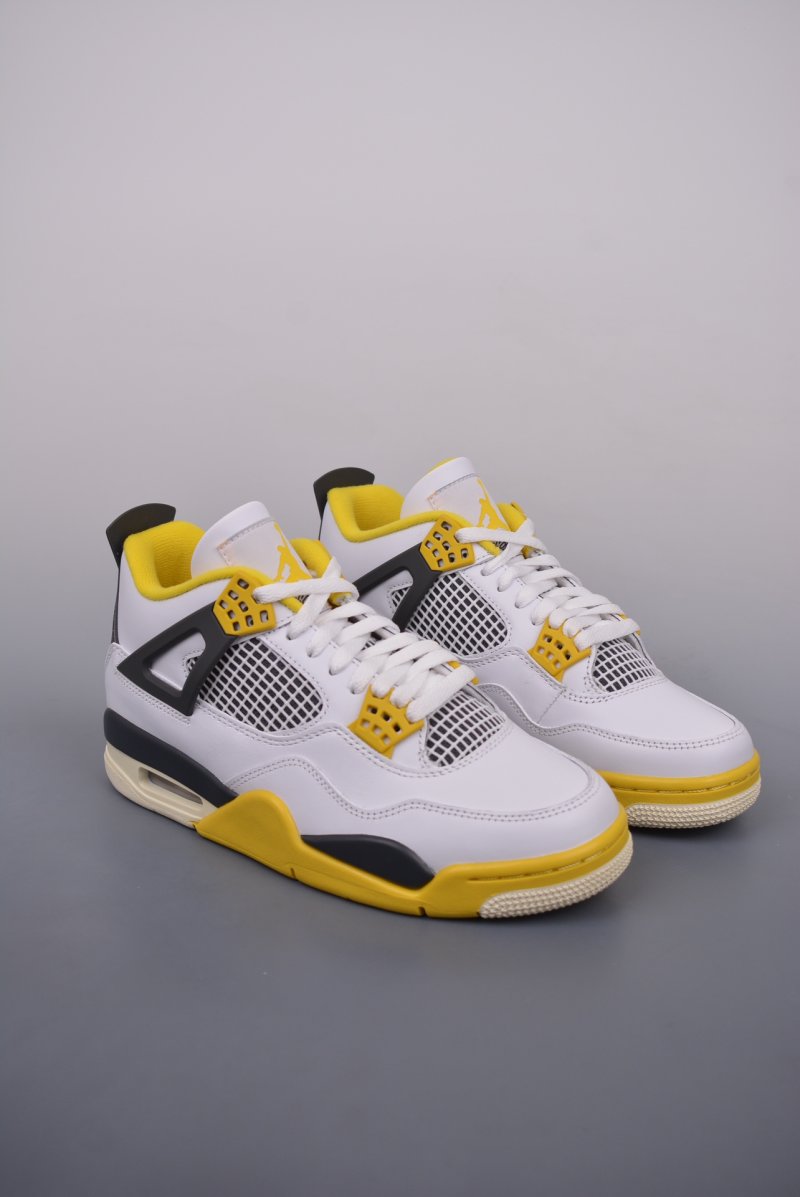 Air Jordan 4 Retro 'Black / White / Yellow'