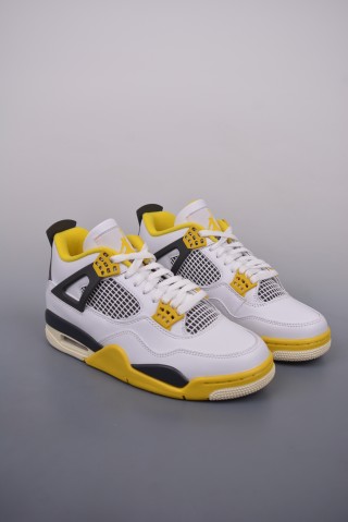 Air Jordan 4 Retro 'Black / White / Yellow' view 1