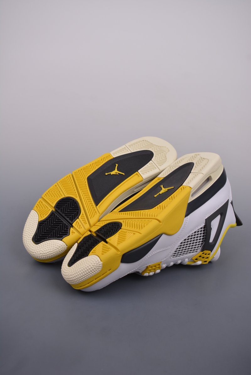 Air Jordan 4 Retro 'Black / White / Yellow' view