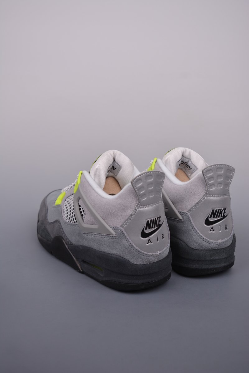 Air Jordan 4 Retro 'Grey / Green' view
