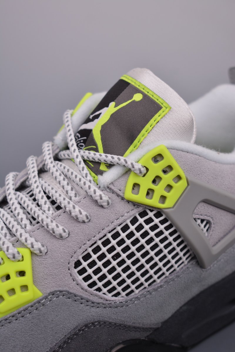 Air Jordan 4 Retro 'Grey / Green' view