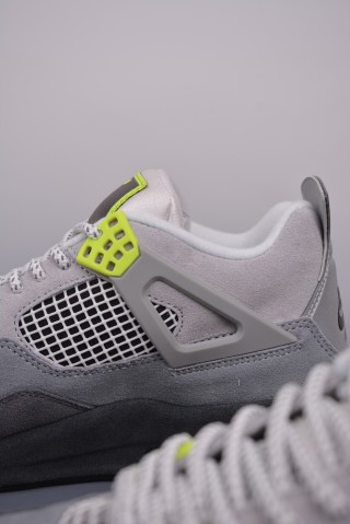 Air Jordan 4 Retro 'Grey / Green' view 8