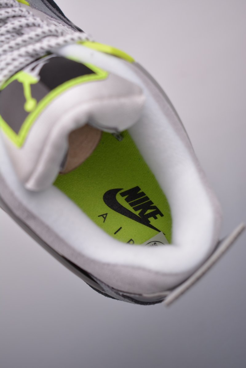 Air Jordan 4 Retro 'Grey / Green' view