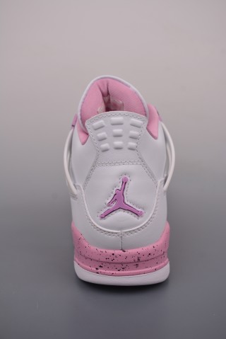 Air Jordan 4 Retro 'White / Pink' view 4