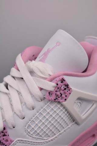 Air Jordan 4 Retro 'White / Pink' view 7