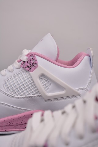 Air Jordan 4 Retro 'White / Pink' view 8