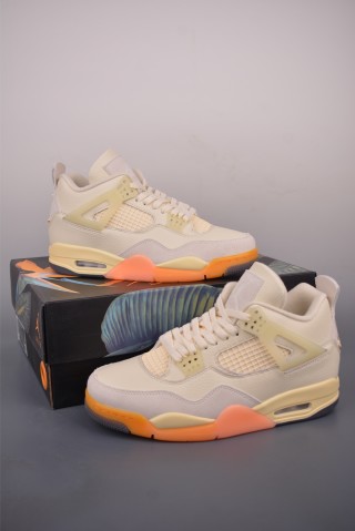Air Jordan 4 Retro 'White / Orange' view 5
