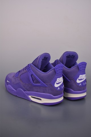 Air Jordan 4 Retro 'White / Purple' view 2