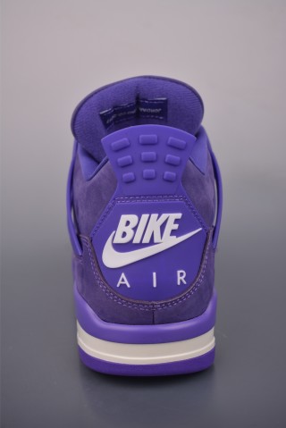 Air Jordan 4 Retro 'White / Purple' view 4