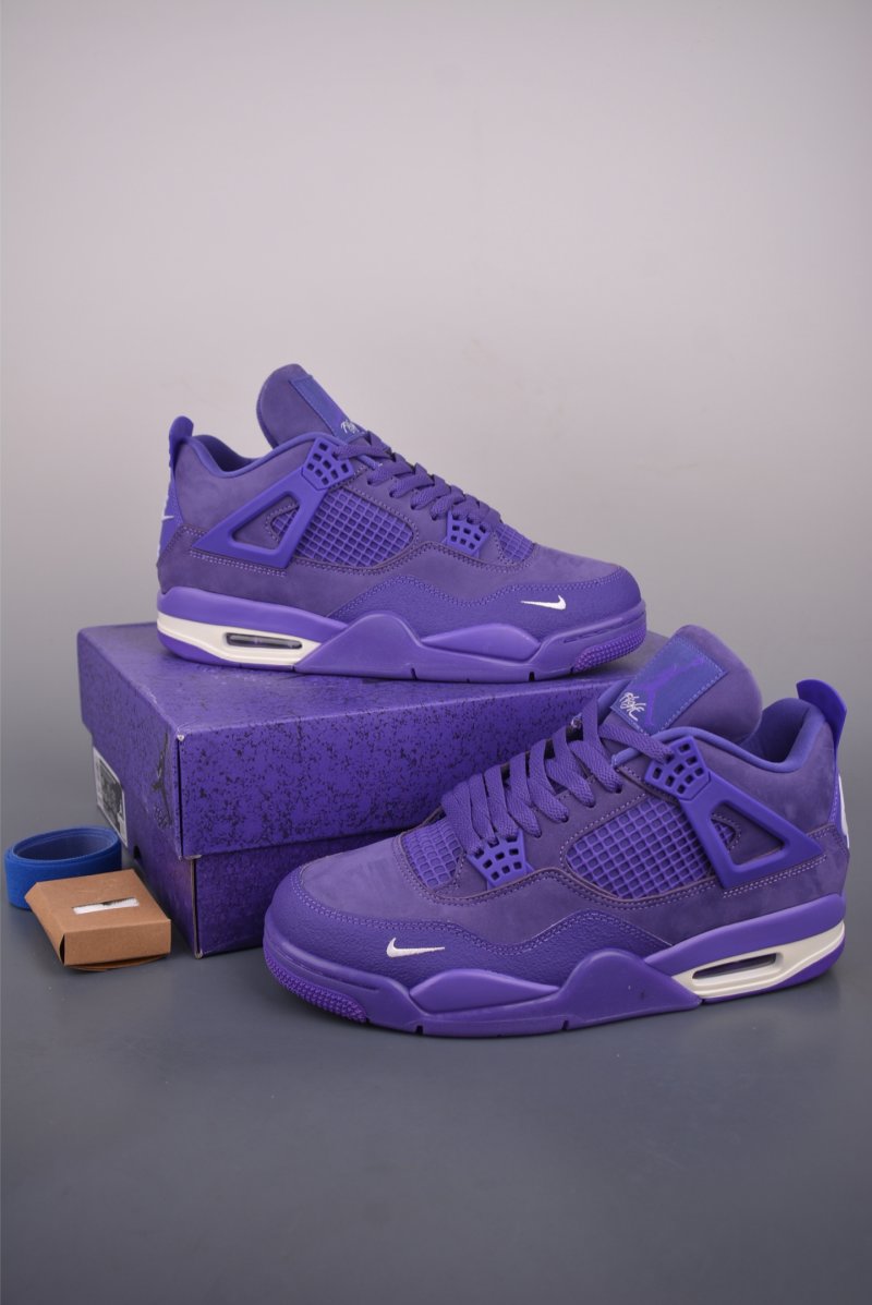 Air Jordan 4 Retro 'White / Purple' view