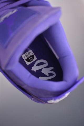 Air Jordan 4 Retro 'White / Purple' view 9