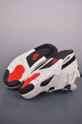 Air Jordan 4 Retro 'Black / White / Red' view 3