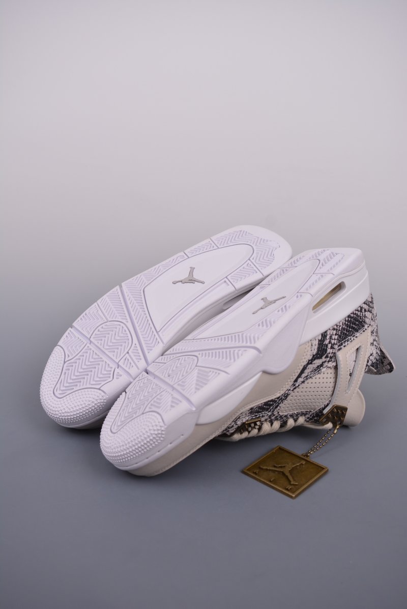 Air Jordan 4 Retro Snakeskin 'Grey / White' view