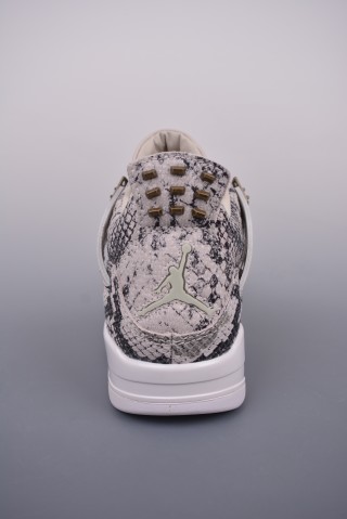 Air Jordan 4 Retro Snakeskin 'Grey / White' view 4