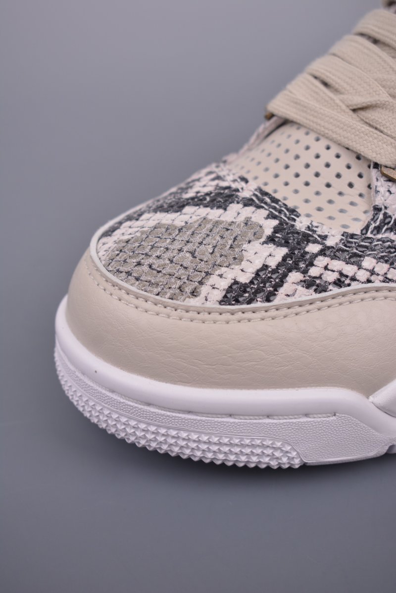 Air Jordan 4 Retro Snakeskin 'Grey / White' view