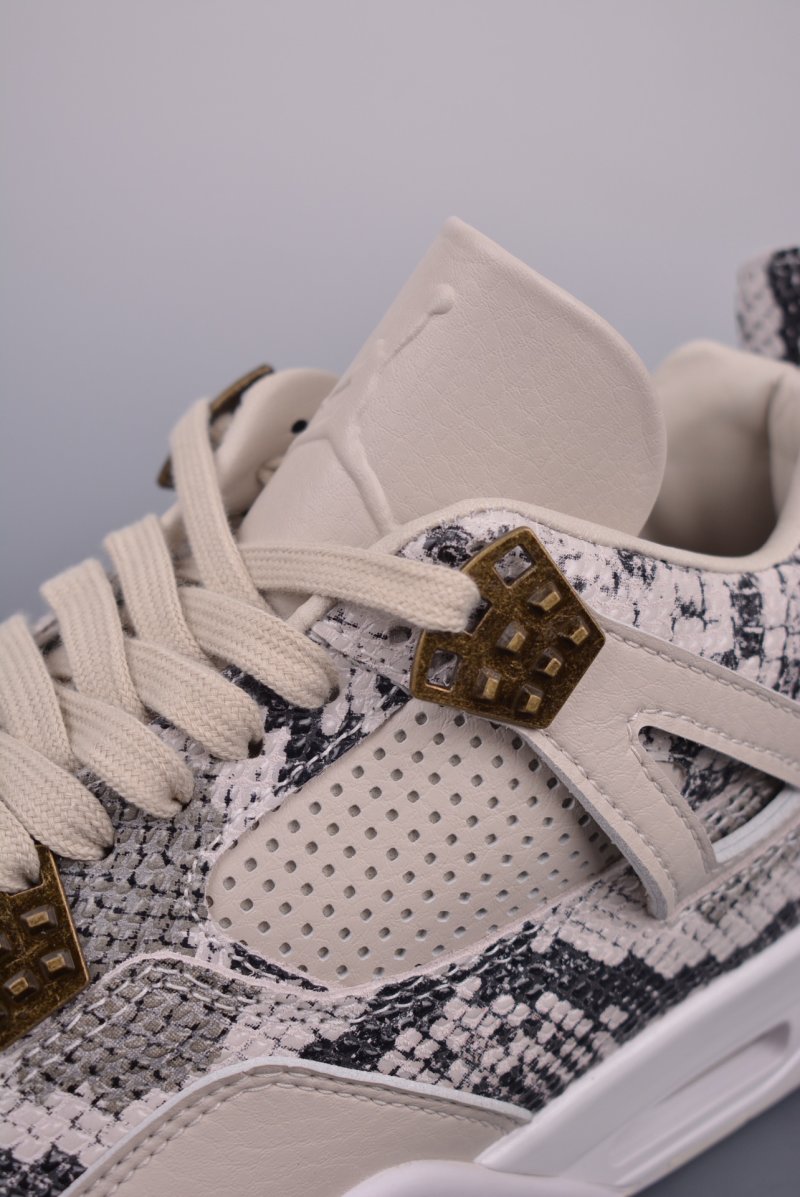 Air Jordan 4 Retro Snakeskin 'Grey / White' view