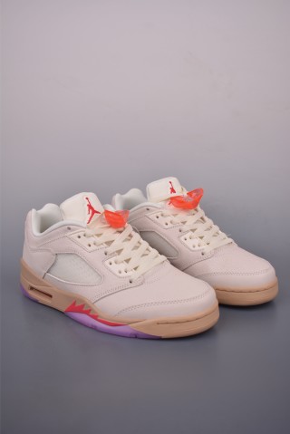 Air Jordan 5 Low 'White / Red / Purple' view 1