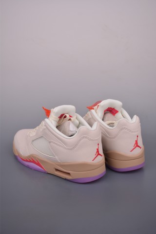 Air Jordan 5 Low 'White / Red / Purple' view 2