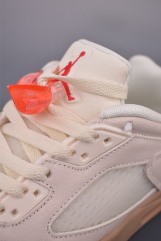 Air Jordan 5 Low 'White / Red / Purple' view 7