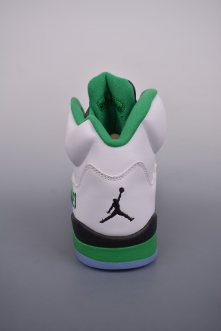 Air Jordan 5 Retro 'White / Green' view 4