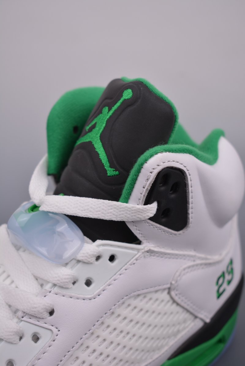 Air Jordan 5 Retro 'White / Green' view