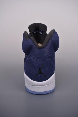 Air Jordan 5 Retro 'Grey / Navy' view 4