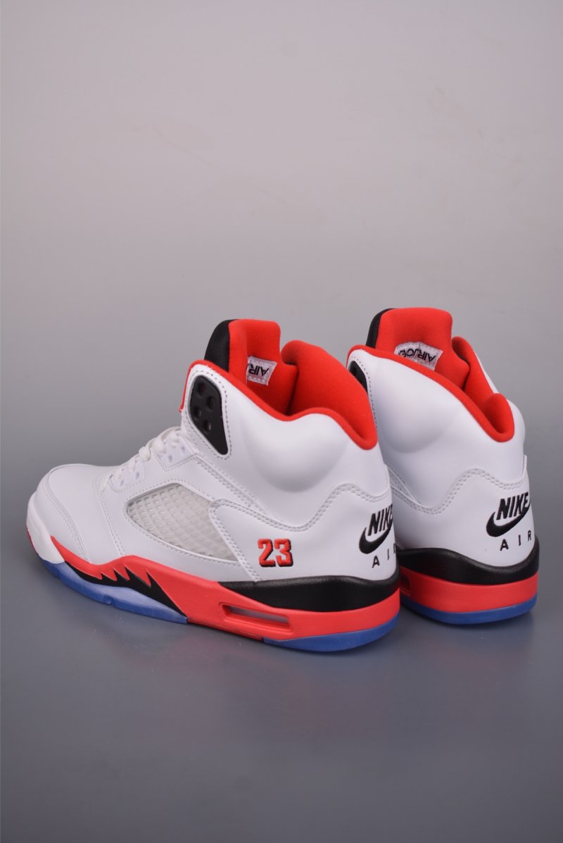 Air Jordan 5 Retro 'White / Red' view