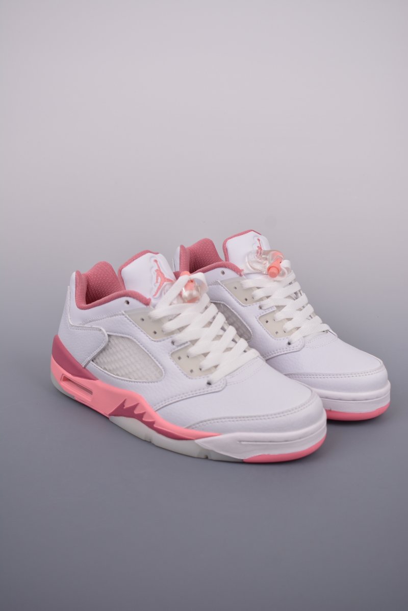 Air Jordan 5 Retro Low 'Crafted For Her White / Pink'