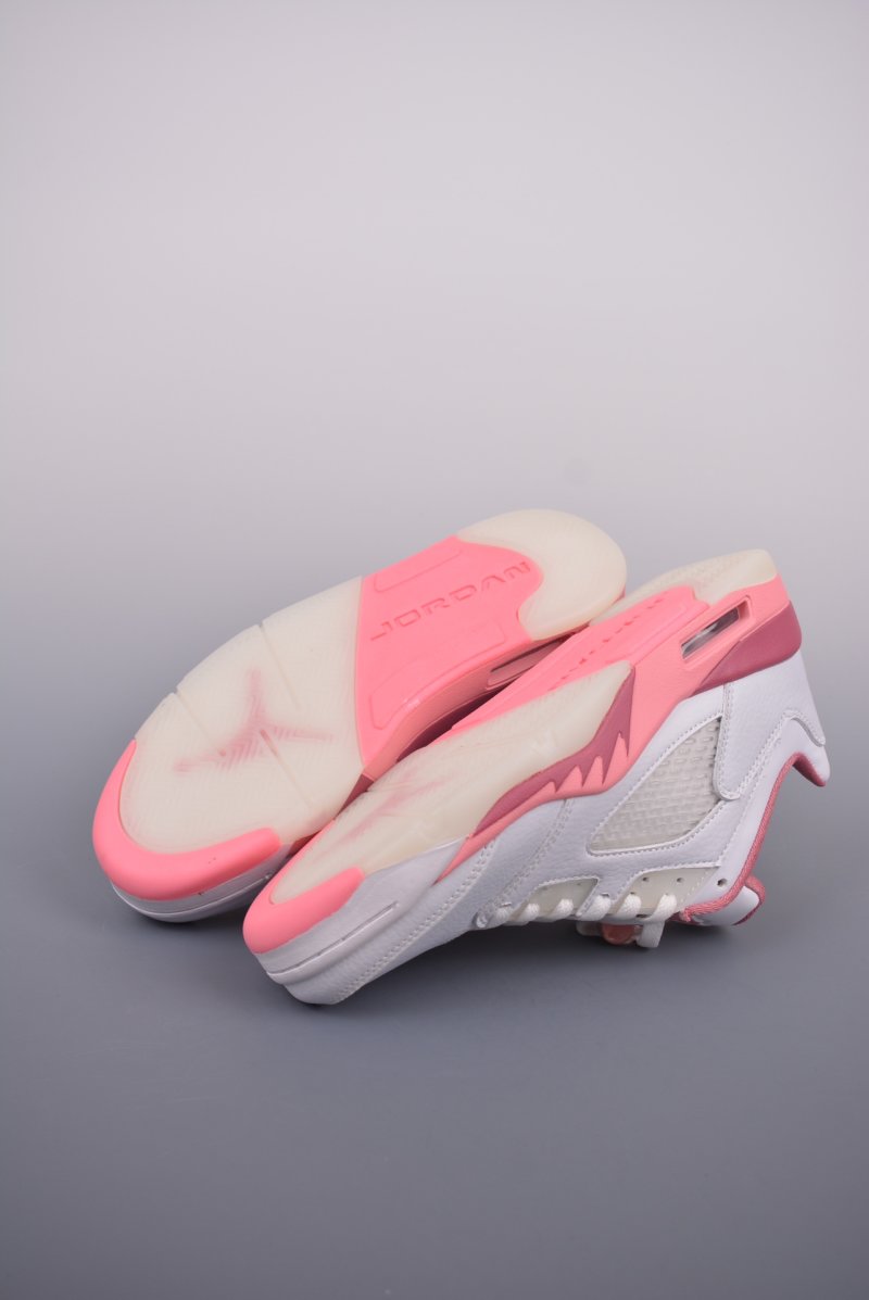Air Jordan 5 Retro Low 'Crafted For Her White / Pink' view