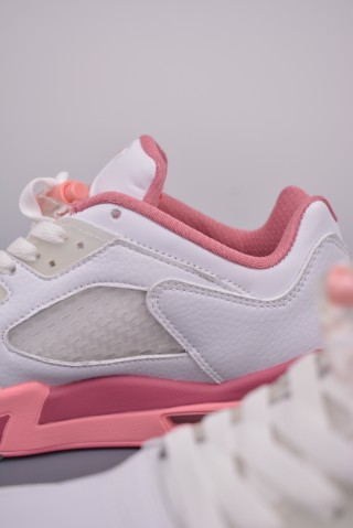 Air Jordan 5 Retro Low 'Crafted For Her White / Pink' view 8