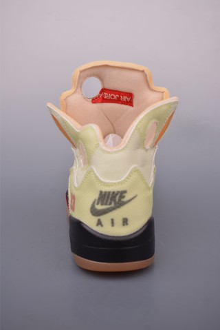 Off-White X Jordan Air Jordan 5 Retro 'Sail' view 4