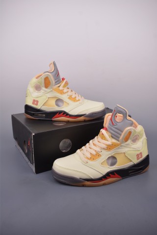 Off-White X Jordan Air Jordan 5 Retro 'Sail' view 5