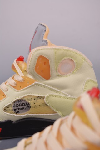 Off-White X Jordan Air Jordan 5 Retro 'Sail' view 8