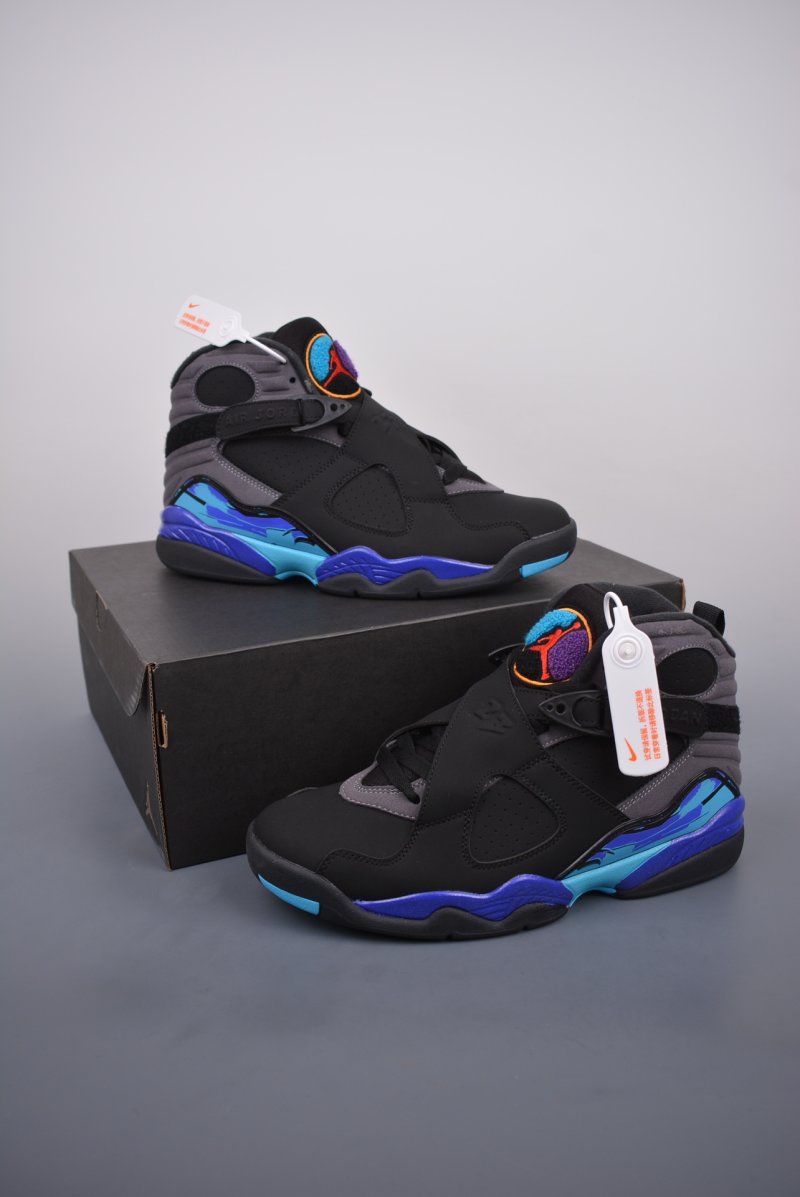 Air Jordan 8 Retro 'Aqua Tinker Hatfield Black / Purple' view