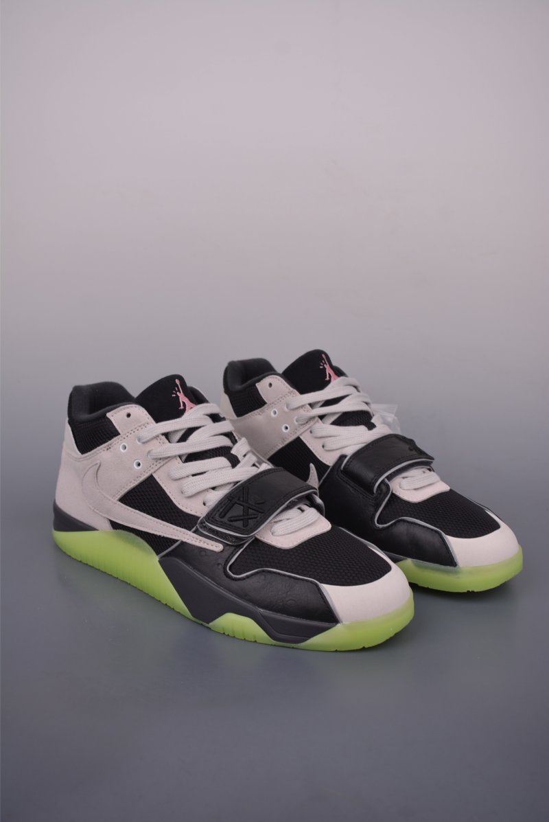 Travis Scott x Chase B x Jordan Jumpman Jack AJ4 'Black / Grey / Green'