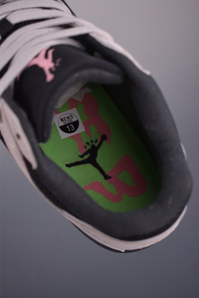 Travis Scott x Chase B x Jordan Jumpman Jack AJ4 'Black / Grey / Green' view