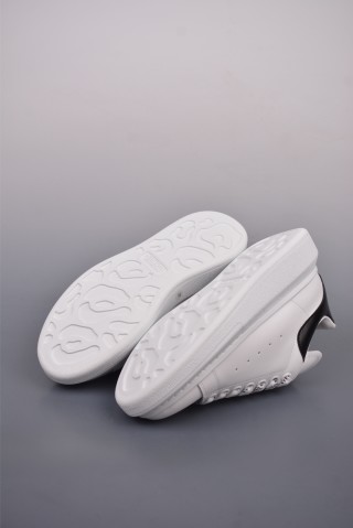 Alexander McQueen Platform Sneaker 'White / Blue / Gold' view 3