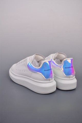Alexander McQueen Platform Sneaker 'White / Blue / Gold' view 20