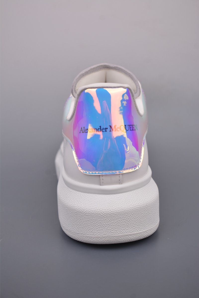 Alexander McQueen Platform Sneaker 'White / Blue / Gold' view