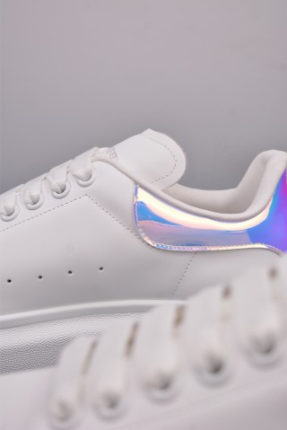 Alexander McQueen Platform Sneaker 'White / Blue / Gold' view 26