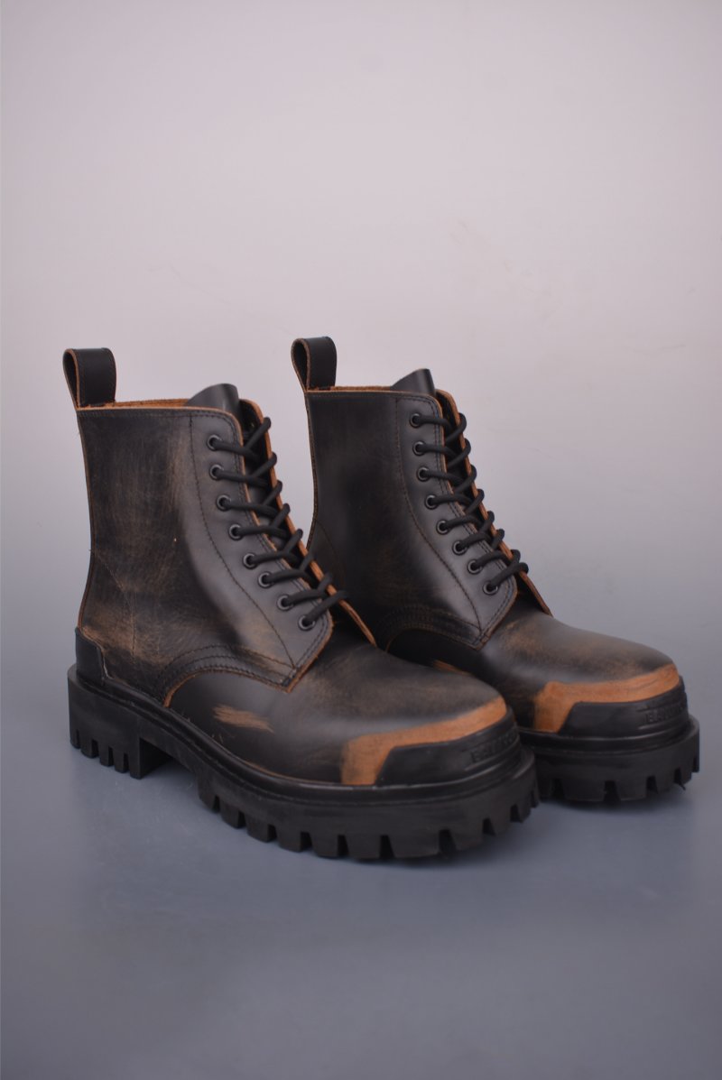 Balenciaga Distressed Martin Boot 'Brown'
